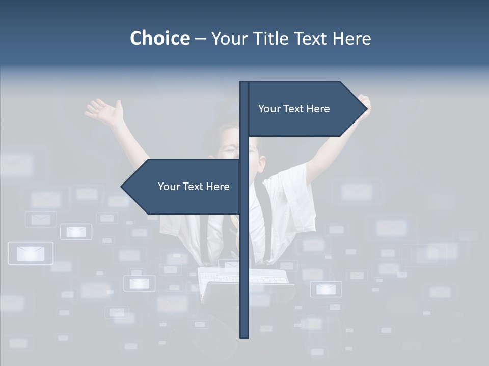 Business Screen Contact PowerPoint Template