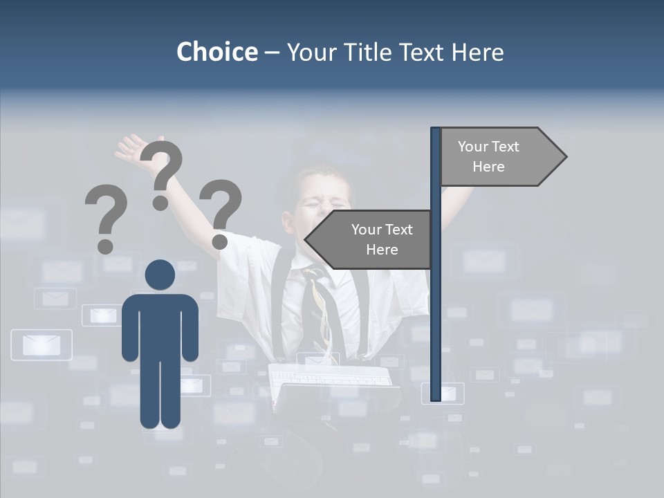Business Screen Contact PowerPoint Template
