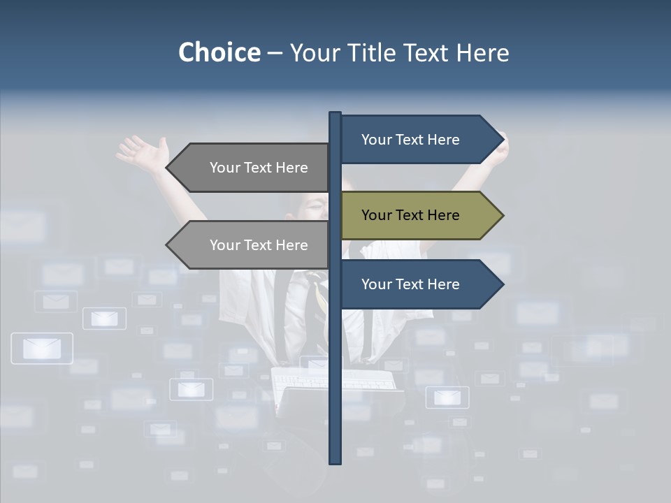 Business Screen Contact PowerPoint Template