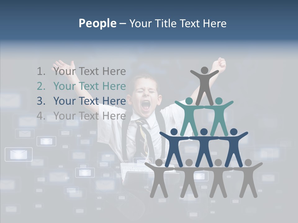 Business Screen Contact PowerPoint Template