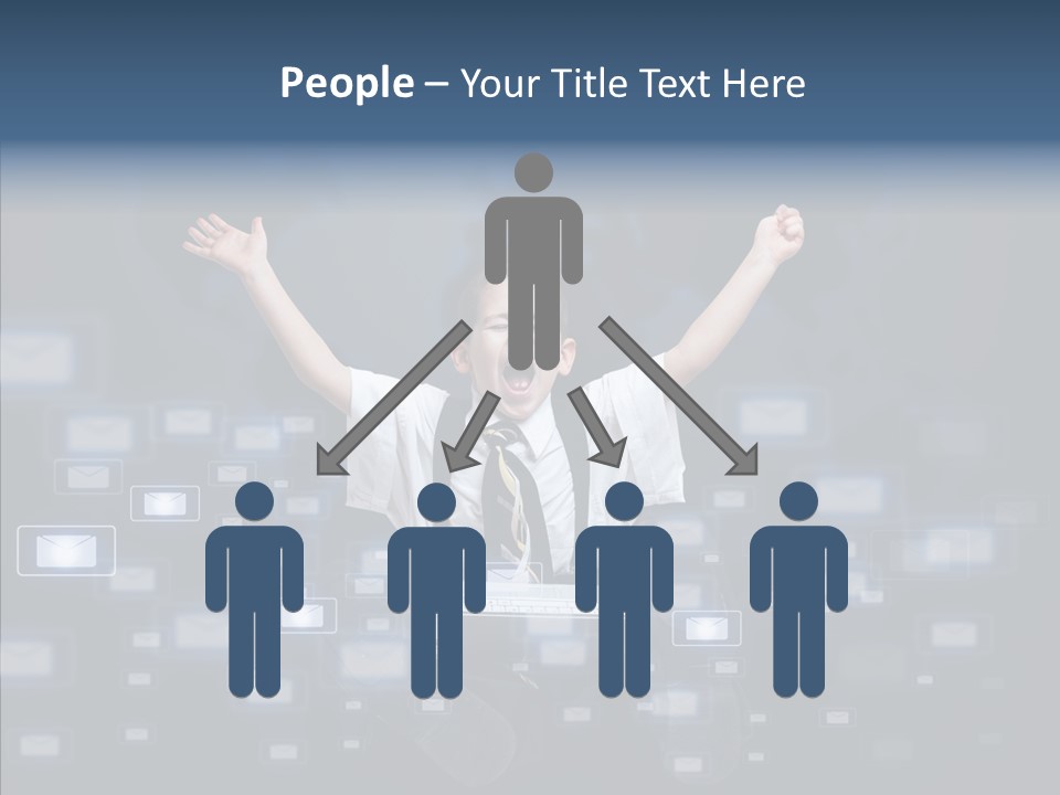 Business Screen Contact PowerPoint Template