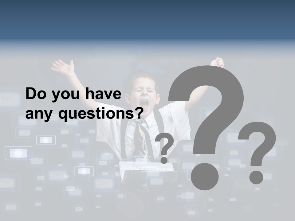 Business Screen Contact PowerPoint Template