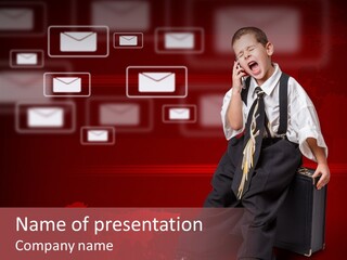 Student Kid Business PowerPoint Template