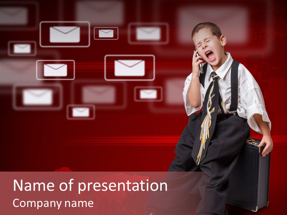 Student Kid Business PowerPoint Template