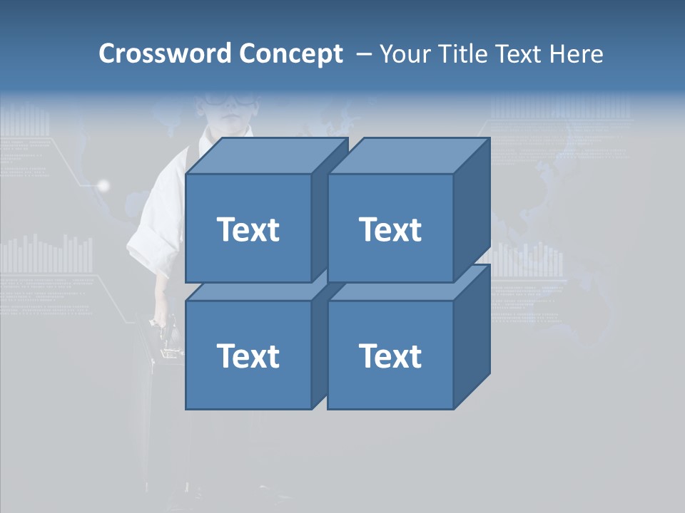 Coworking Briefcase Eyeglasses PowerPoint Template