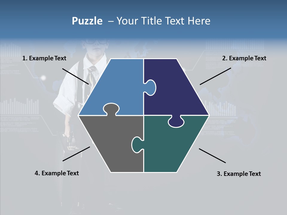 Coworking Briefcase Eyeglasses PowerPoint Template