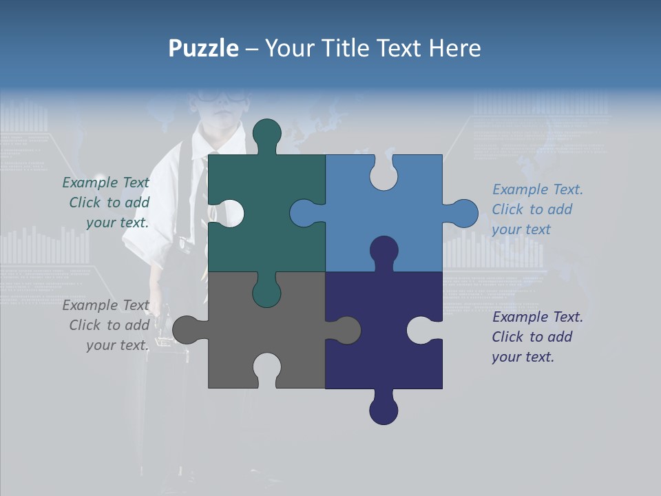 Coworking Briefcase Eyeglasses PowerPoint Template