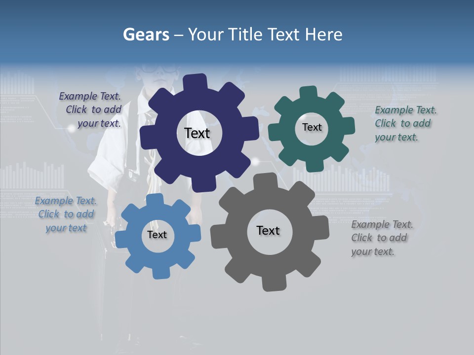 Coworking Briefcase Eyeglasses PowerPoint Template