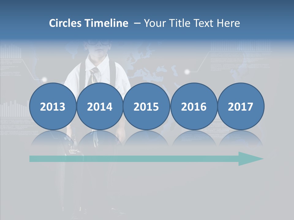 Coworking Briefcase Eyeglasses PowerPoint Template