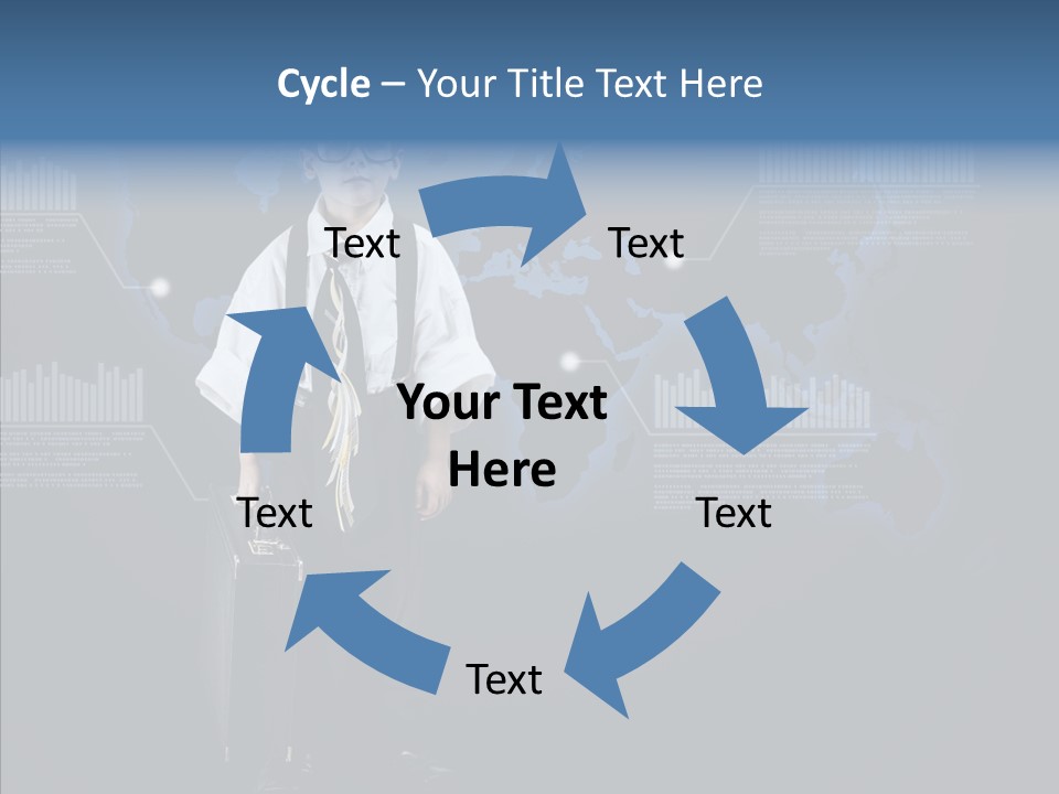 Coworking Briefcase Eyeglasses PowerPoint Template