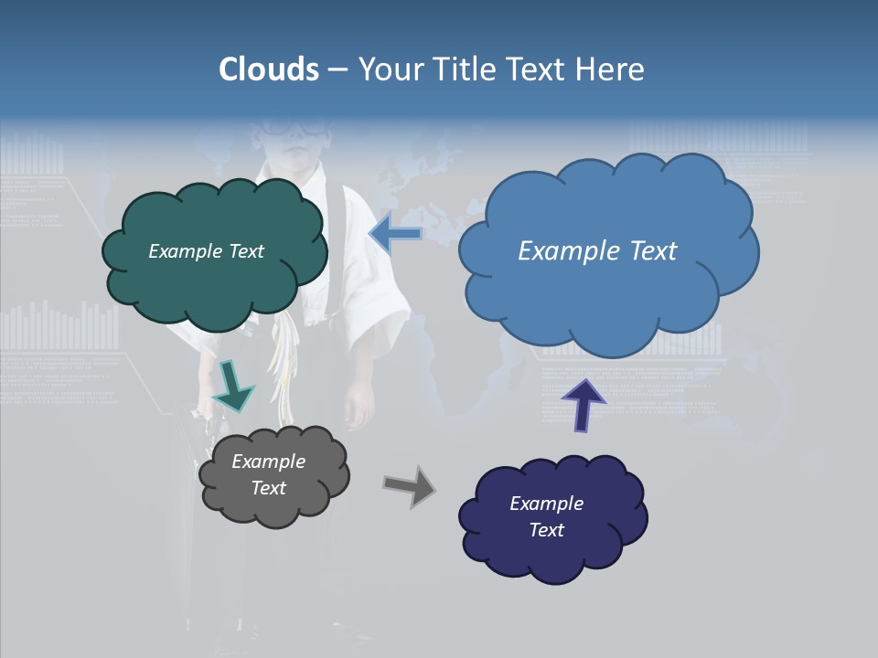Coworking Briefcase Eyeglasses PowerPoint Template