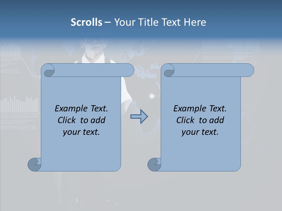 Coworking Briefcase Eyeglasses PowerPoint Template