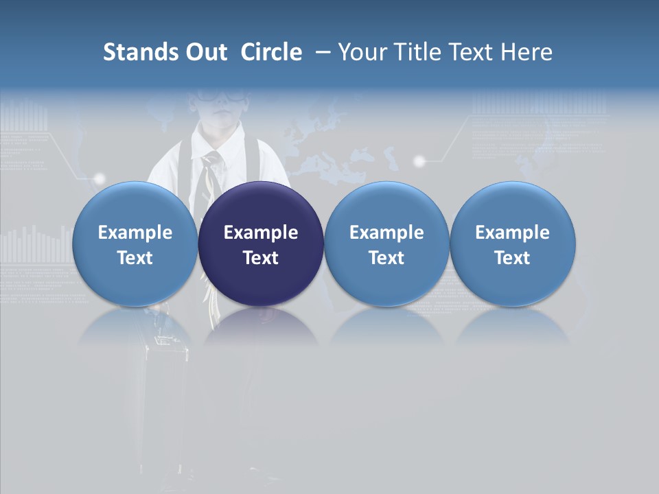 Coworking Briefcase Eyeglasses PowerPoint Template