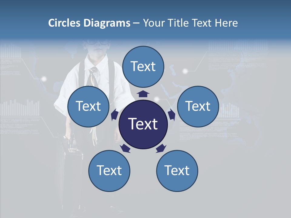 Coworking Briefcase Eyeglasses PowerPoint Template