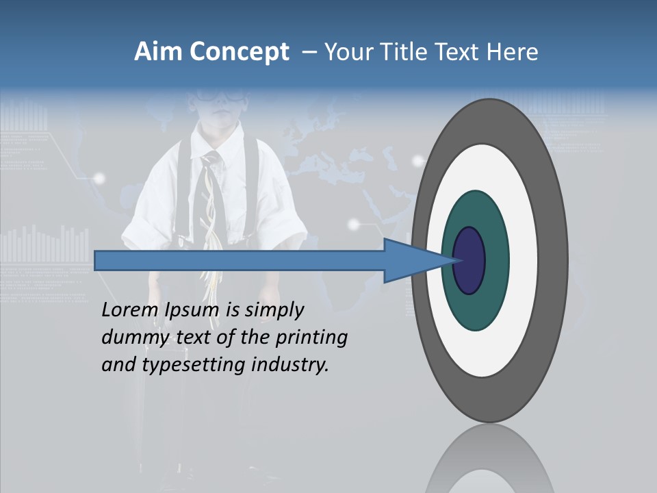 Coworking Briefcase Eyeglasses PowerPoint Template