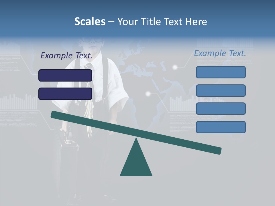 Coworking Briefcase Eyeglasses PowerPoint Template