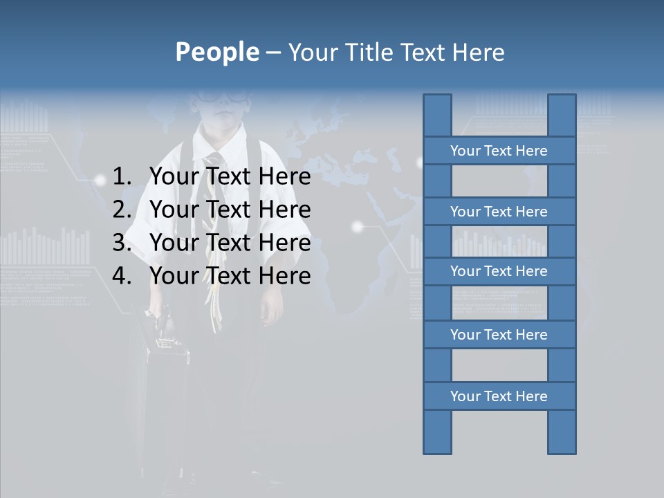 Coworking Briefcase Eyeglasses PowerPoint Template