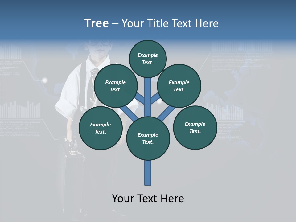 Coworking Briefcase Eyeglasses PowerPoint Template