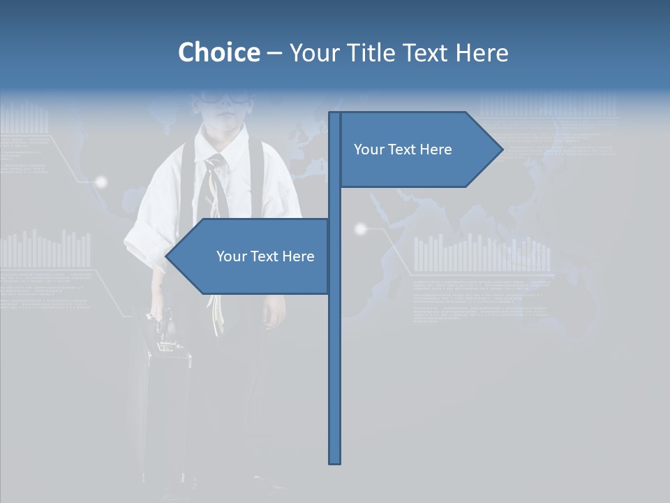Coworking Briefcase Eyeglasses PowerPoint Template
