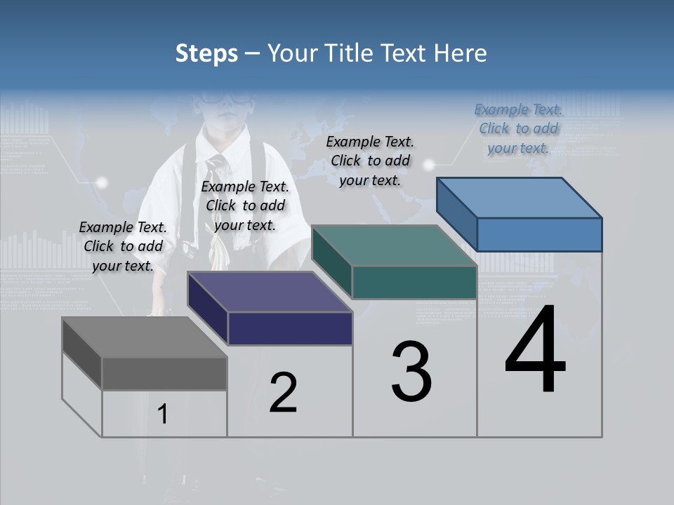 Coworking Briefcase Eyeglasses PowerPoint Template