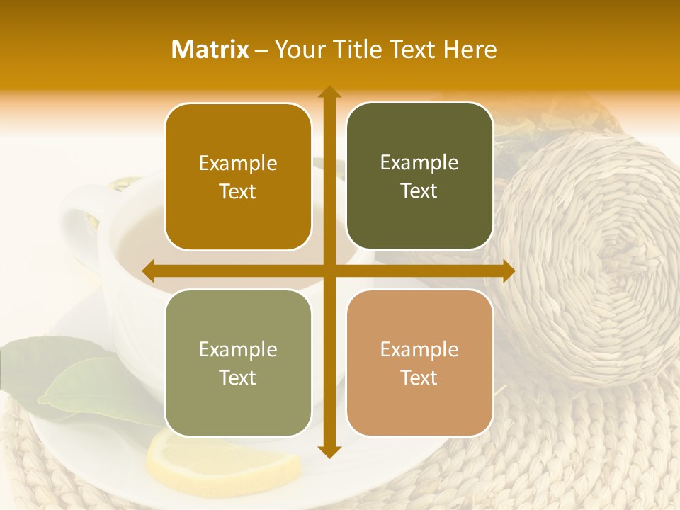 Health Tea White PowerPoint Template