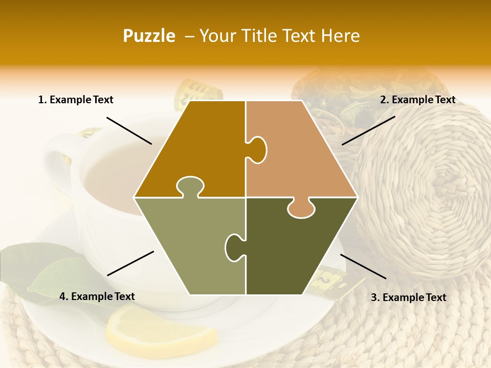 Health Tea White PowerPoint Template