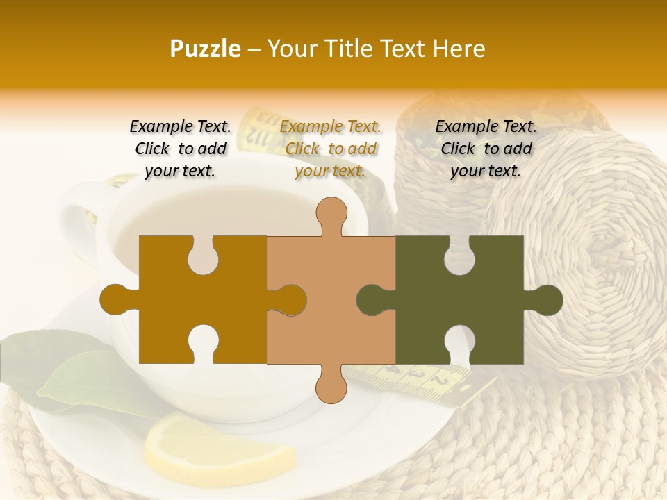 Health Tea White PowerPoint Template