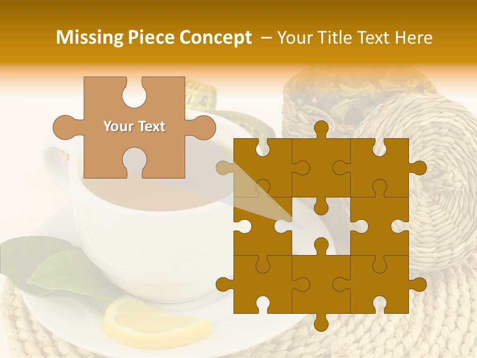 Health Tea White PowerPoint Template
