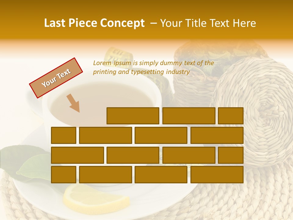Health Tea White PowerPoint Template