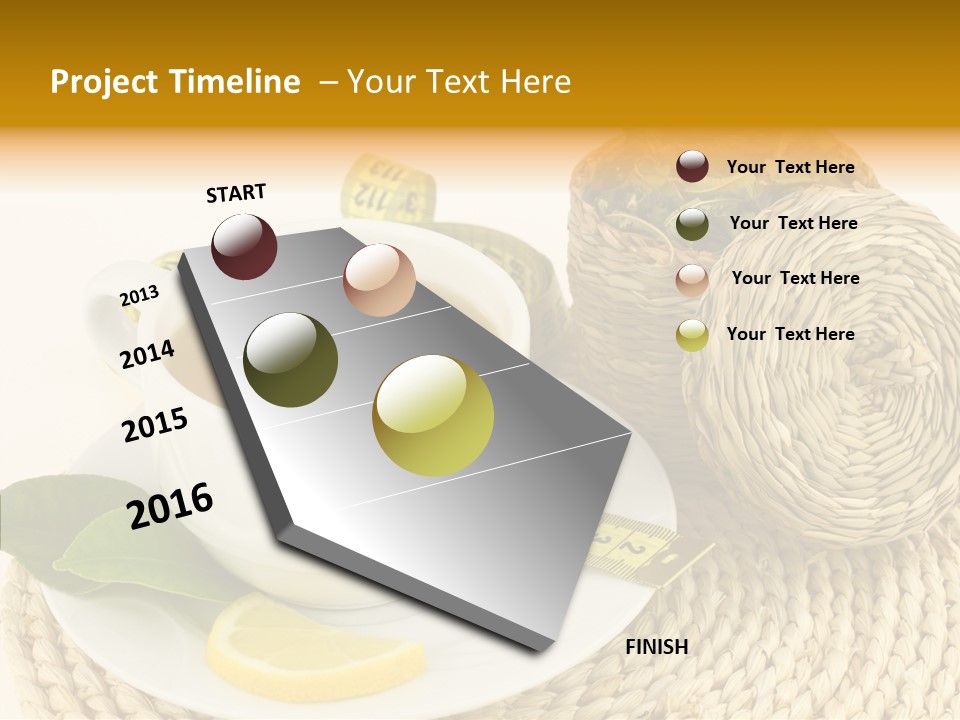 Health Tea White PowerPoint Template