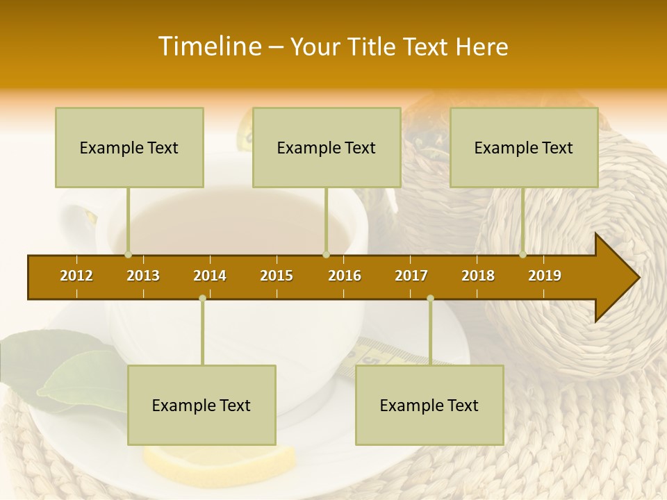 Health Tea White PowerPoint Template