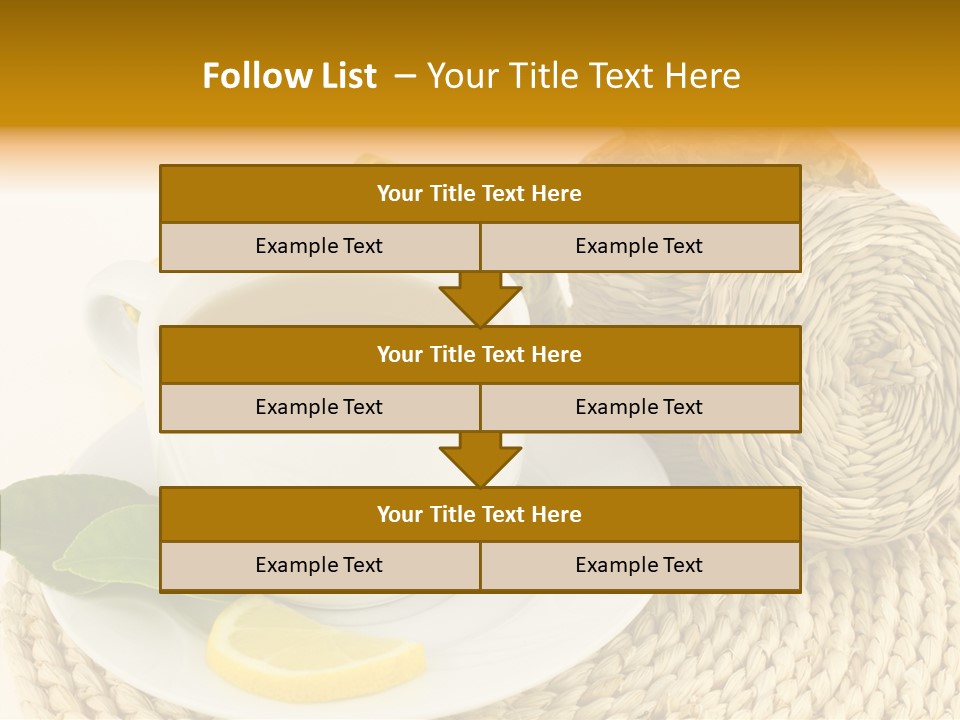 Health Tea White PowerPoint Template