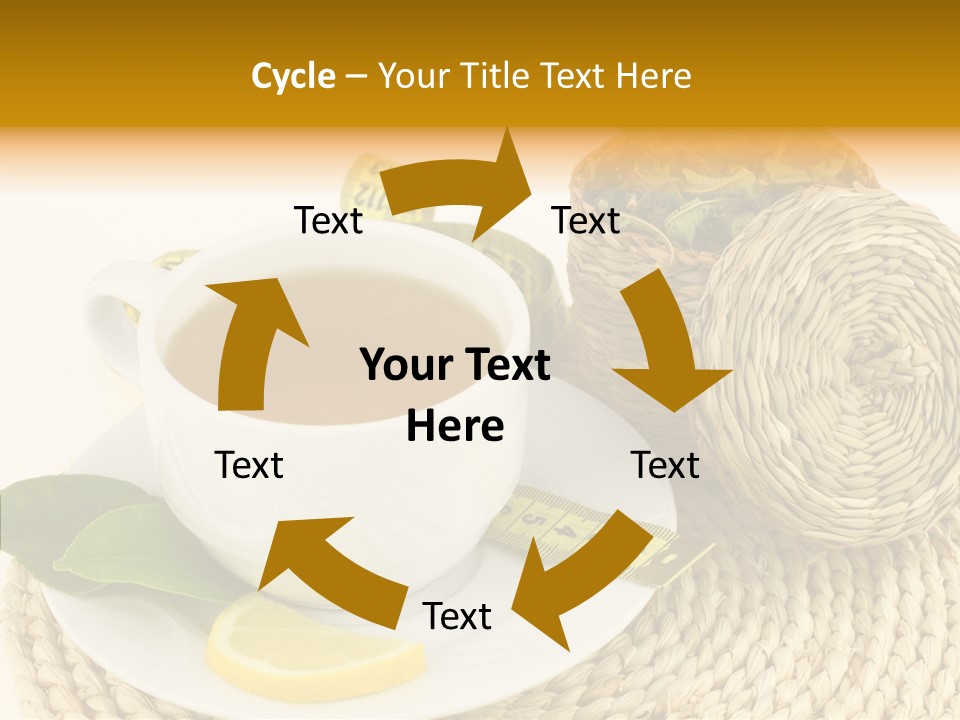 Health Tea White PowerPoint Template