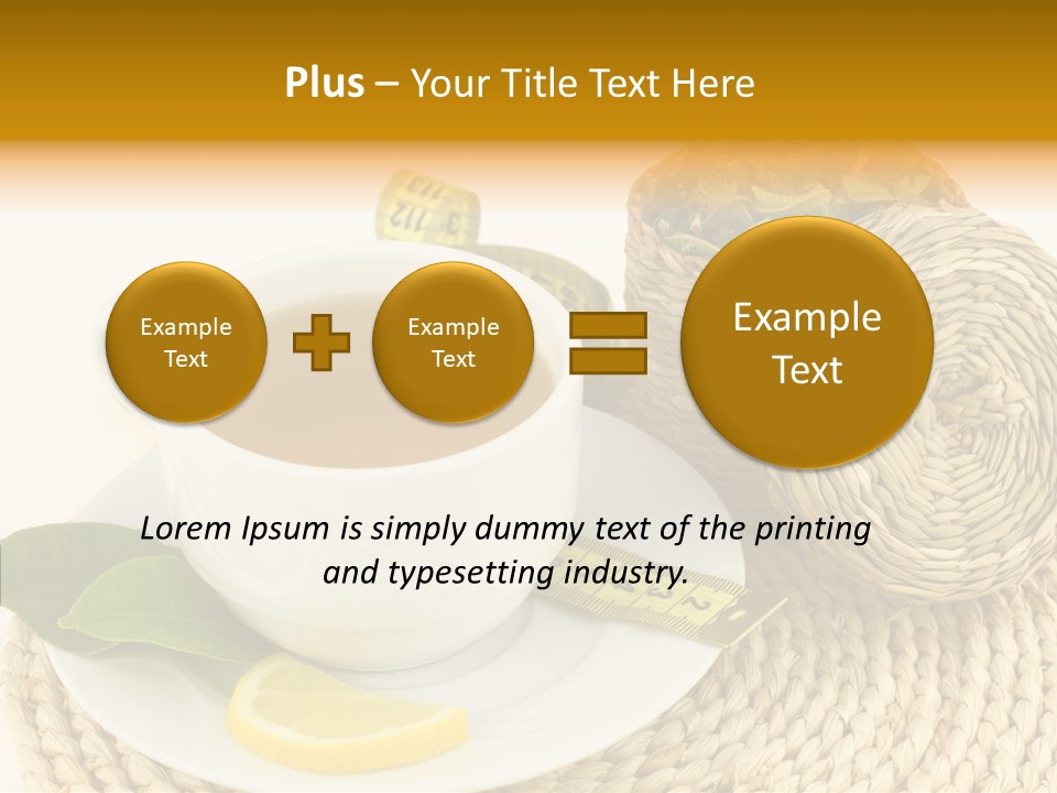 Health Tea White PowerPoint Template
