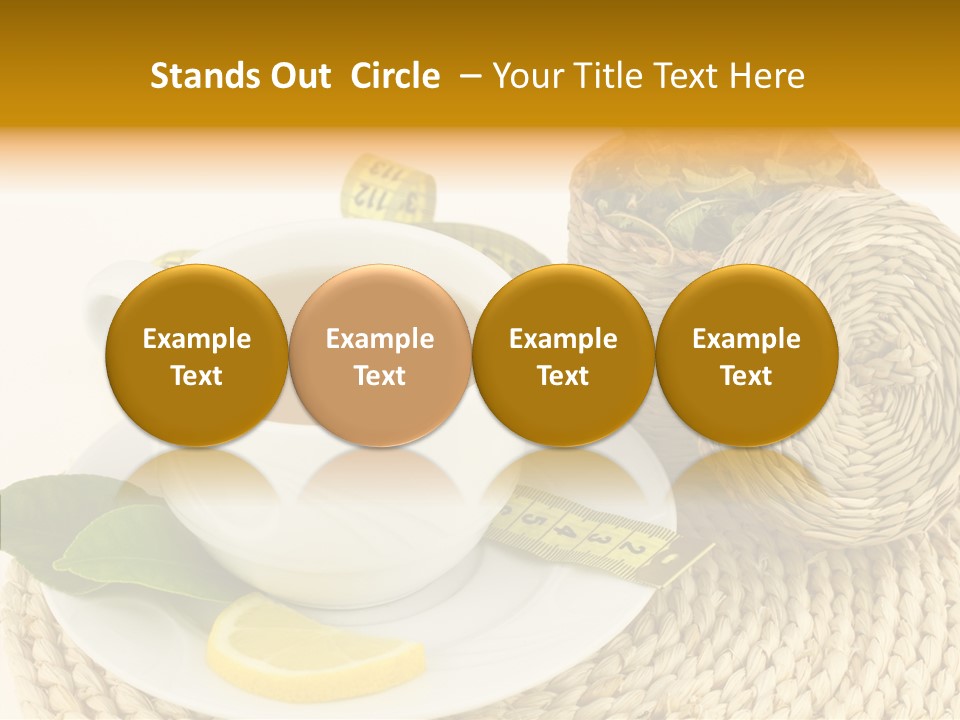 Health Tea White PowerPoint Template