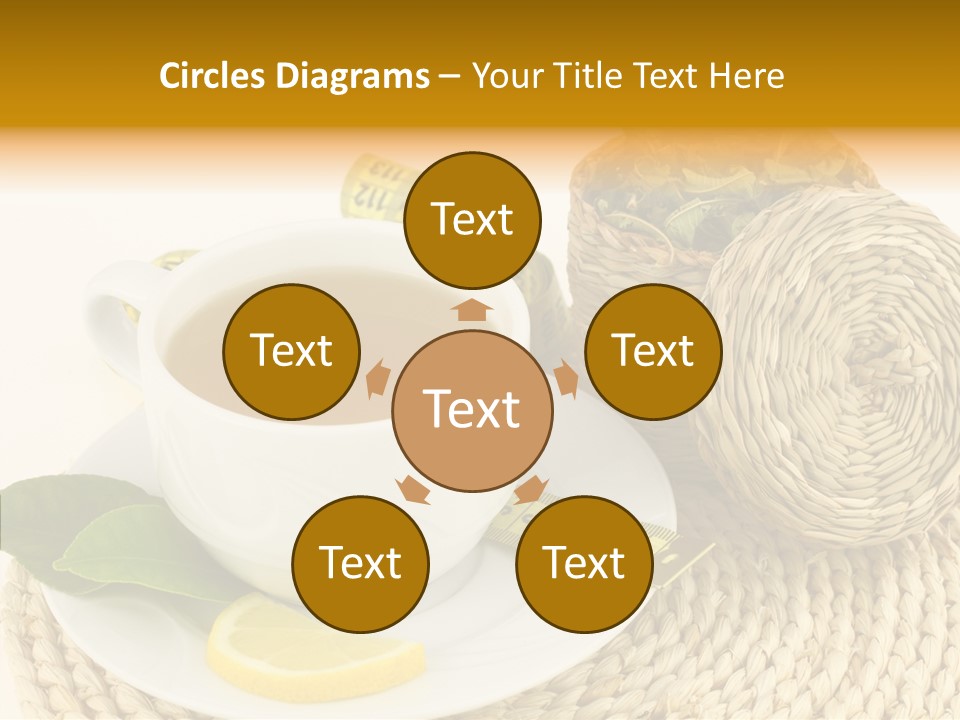 Health Tea White PowerPoint Template