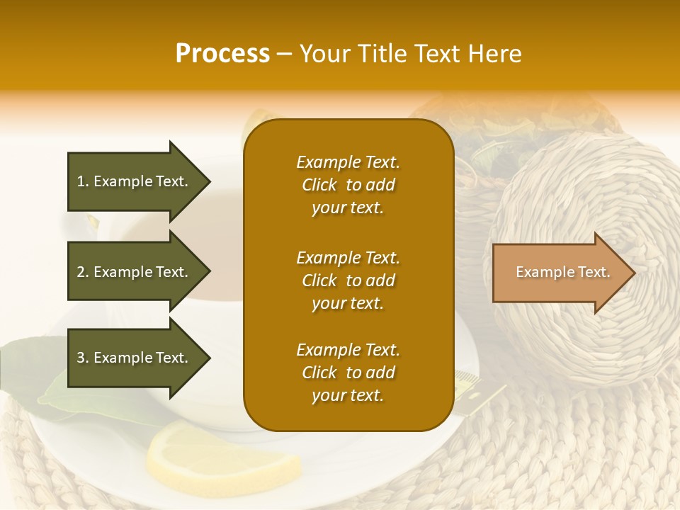 Health Tea White PowerPoint Template