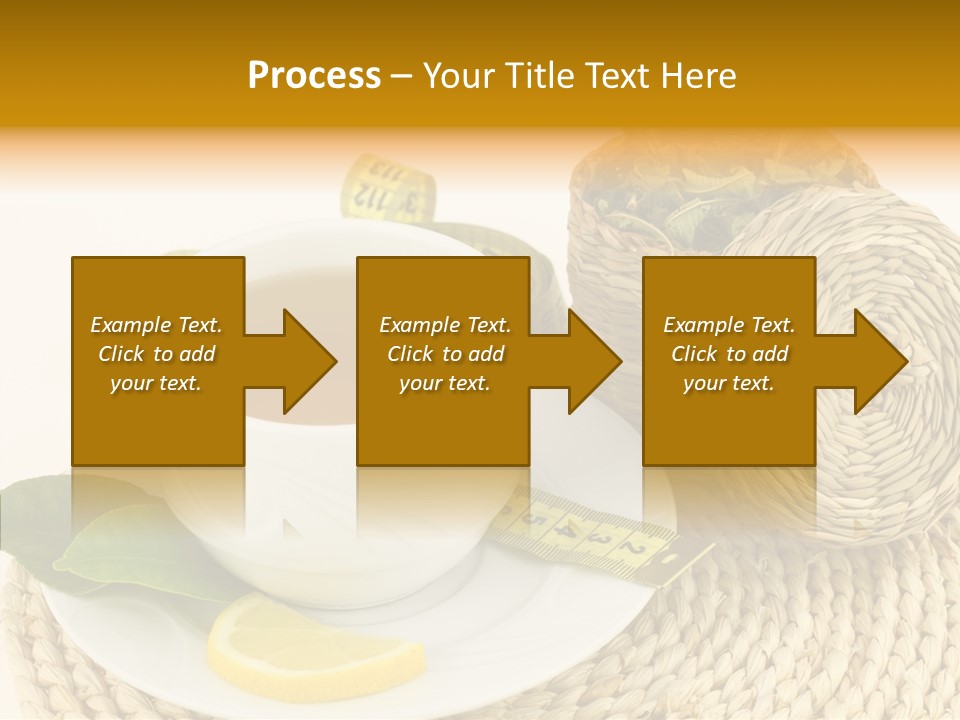 Health Tea White PowerPoint Template