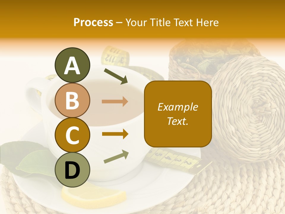 Health Tea White PowerPoint Template