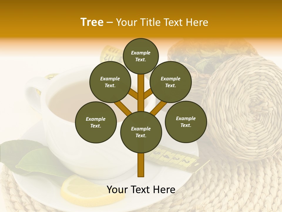 Health Tea White PowerPoint Template