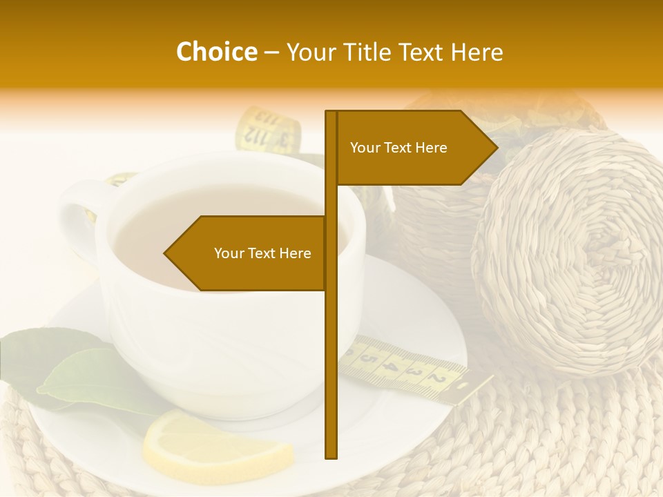 Health Tea White PowerPoint Template