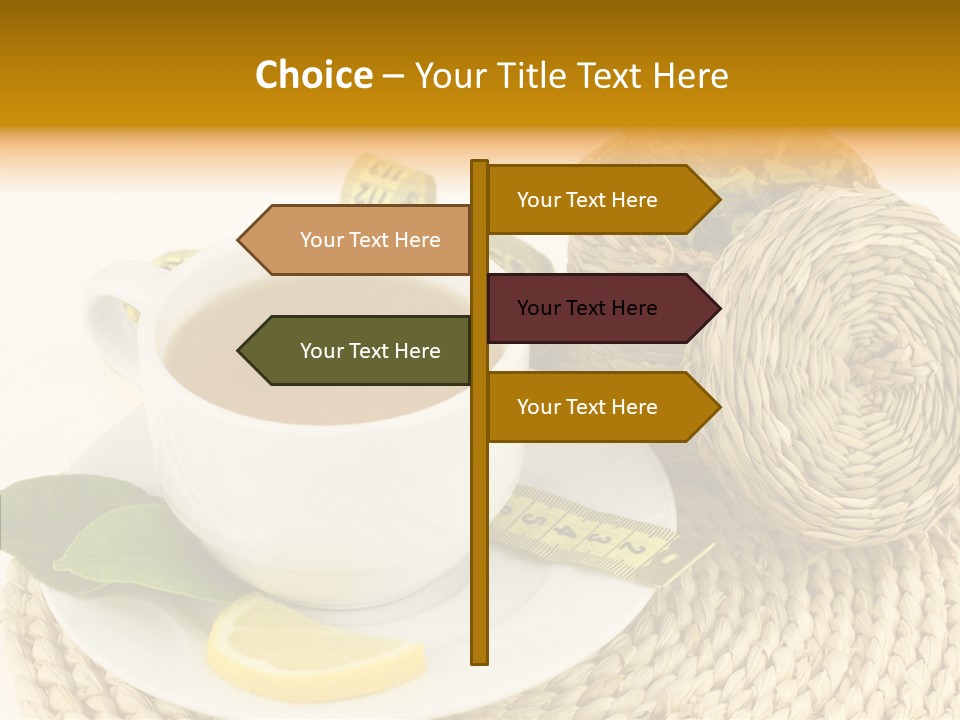 Health Tea White PowerPoint Template