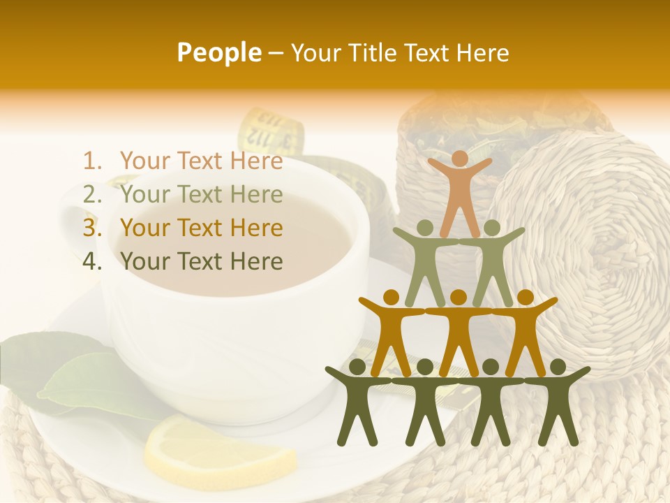 Health Tea White PowerPoint Template