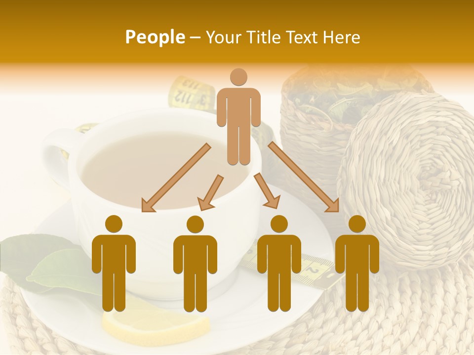 Health Tea White PowerPoint Template