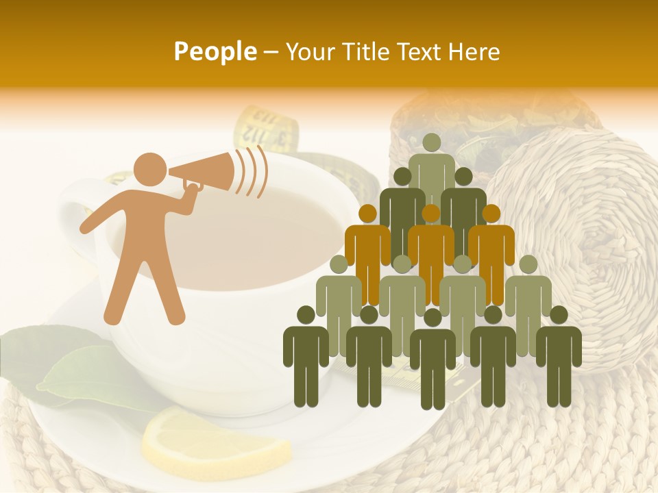 Health Tea White PowerPoint Template