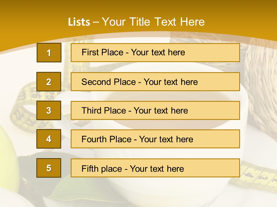 Beverage Herb Verbenas PowerPoint Template