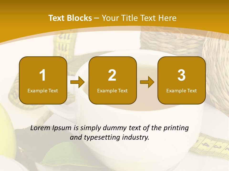 Beverage Herb Verbenas PowerPoint Template