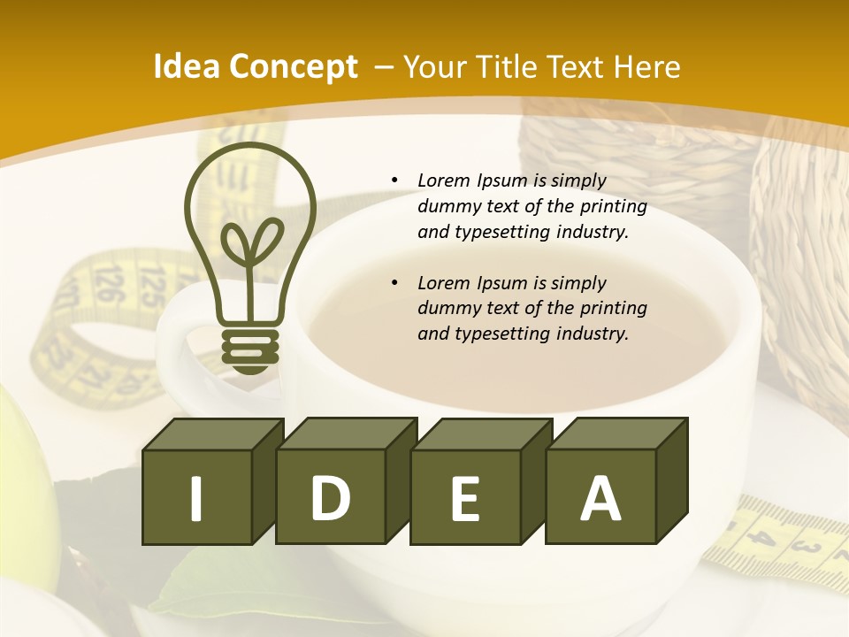 Beverage Herb Verbenas PowerPoint Template