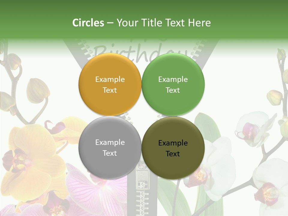 Herzlichen Gl Geburtstag Bunt PowerPoint Template