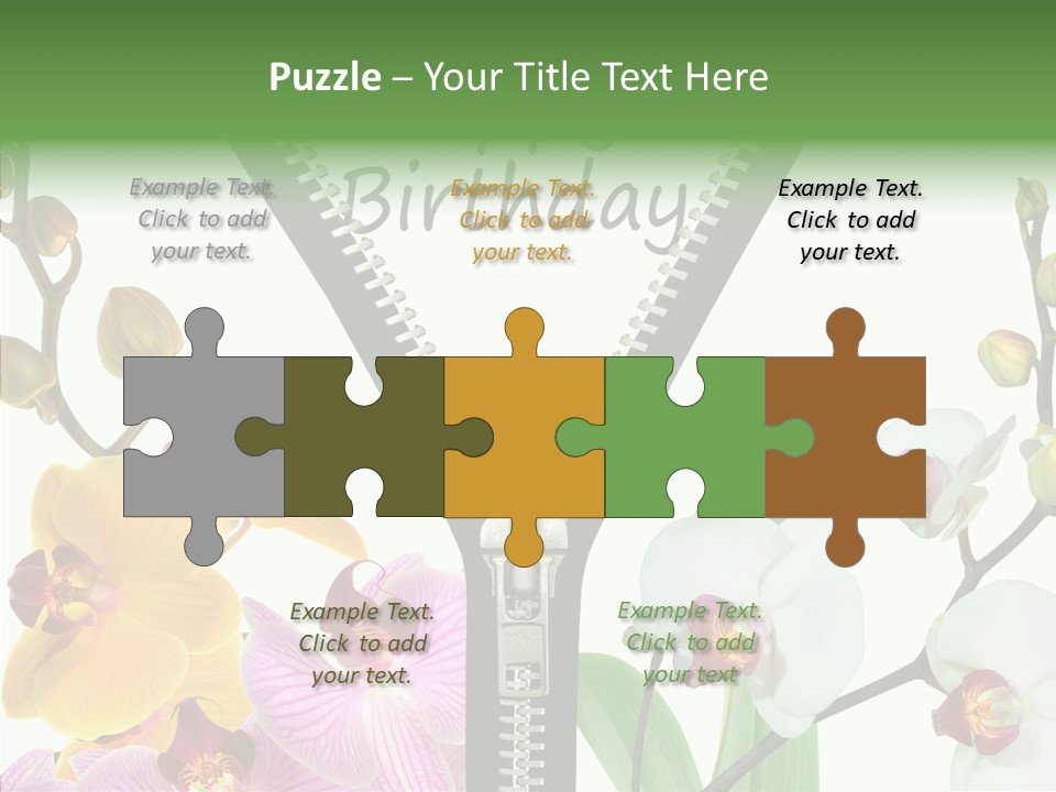 Herzlichen Gl Geburtstag Bunt PowerPoint Template